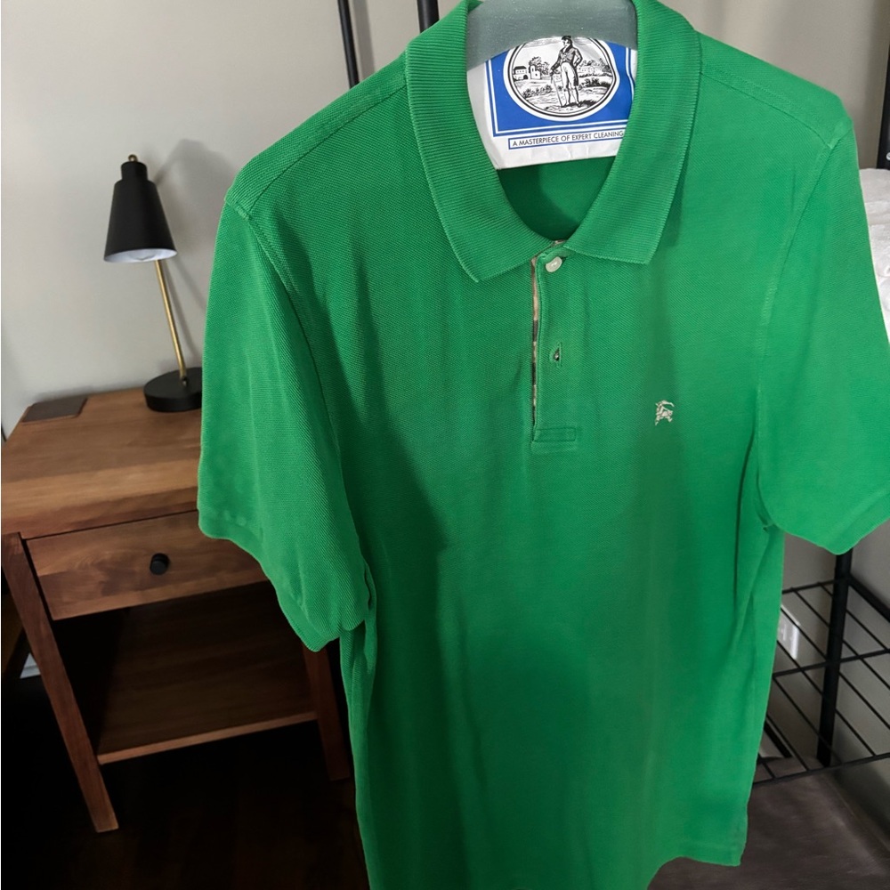Burberry Vibrant Green Polo Shirt